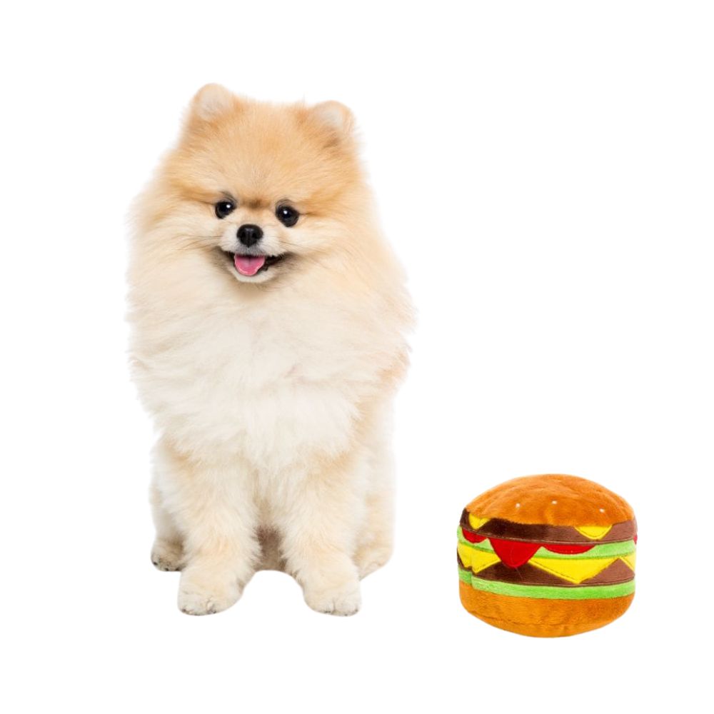 М'яка іграшка для собак Гамбургер з пищалкою FuzzYard Plush Food Hamburger