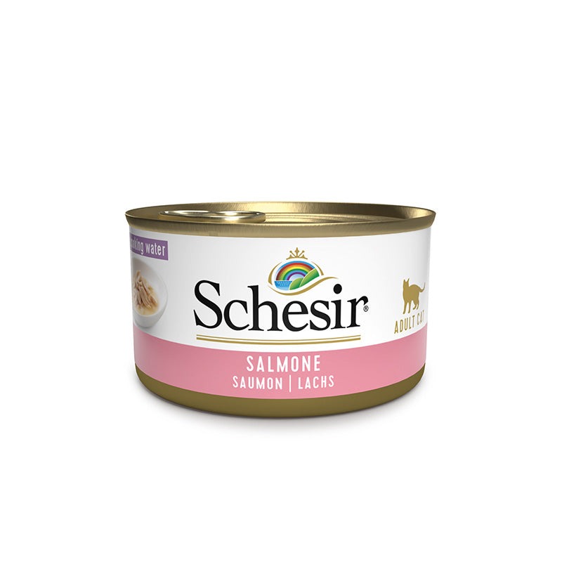 Консерва для котів віком від 1 року Лосось у власному соку Schesir Adult Cat Salmon Natural Style Консерва для котів віком від 1 року Лосось у власному соку Schesir Adult Cat Salmon Natural Style