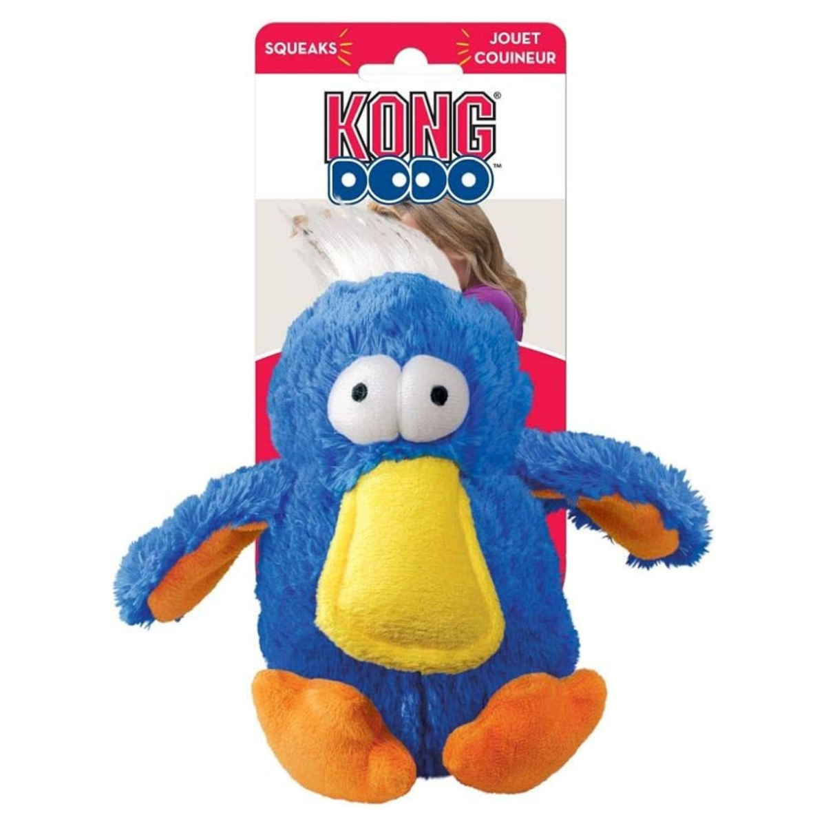 М'яка іграшка для собак Кумедний Птах з пищалкою KONG Dodo Bird