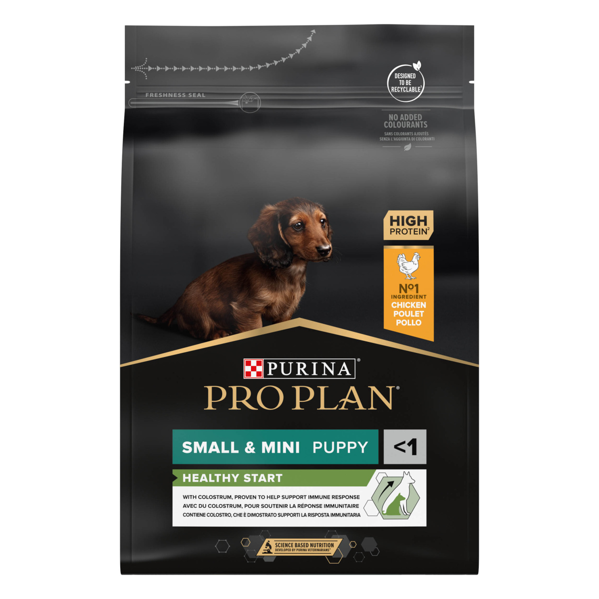 Сухой корм для здорового развития щенков маленьких пород с Курицей Purina Pro Plan Small & Mini Puppy Healthy Start Chicken