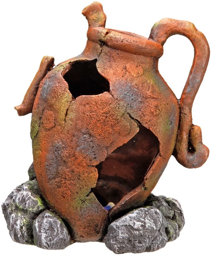 Декор для аквариума Руины амфоры на камнях Ancient Amphora Aqua Ornaments Nobby