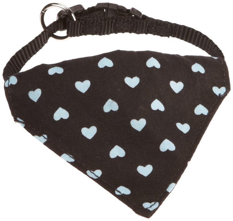 Нейлоновий нашийник-бандана для собак Серця Bandana Hearts Collar Nobby