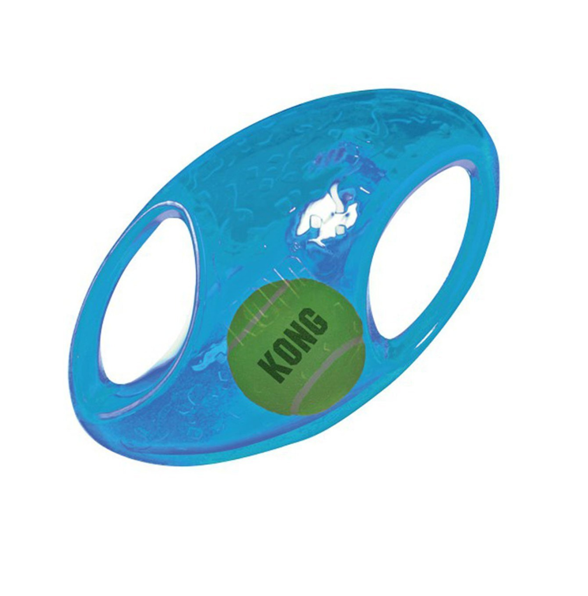 Іграшка для собак Інтерактивний М'яч Фрісбі з пищалкою KONG Jumbler Football