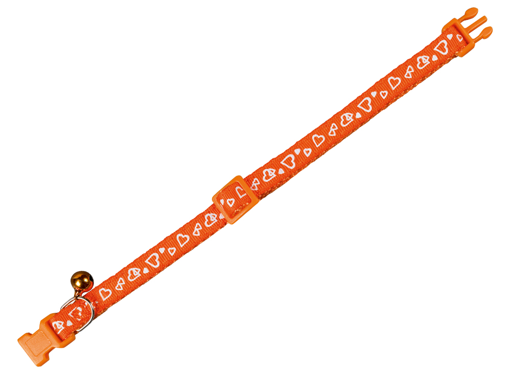 Нейлоновий нашийник для кішок із дзвіночком Серця Heart Cat Collar Nobby Нейлоновий нашийник для кішок із дзвіночком Серця Heart Cat Collar Nobby