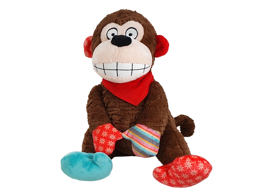 Мягкая игрушка для активных собак Трескучая Обезьянка Plush Nobby