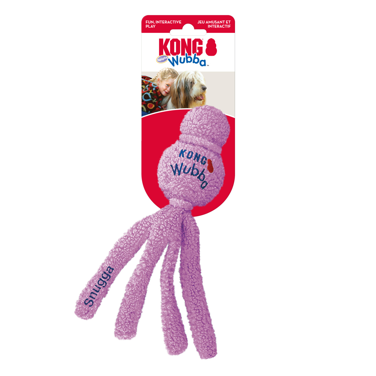 Іграшка для собак Безшумні Тварини Вубба KONG Wubba Snugga