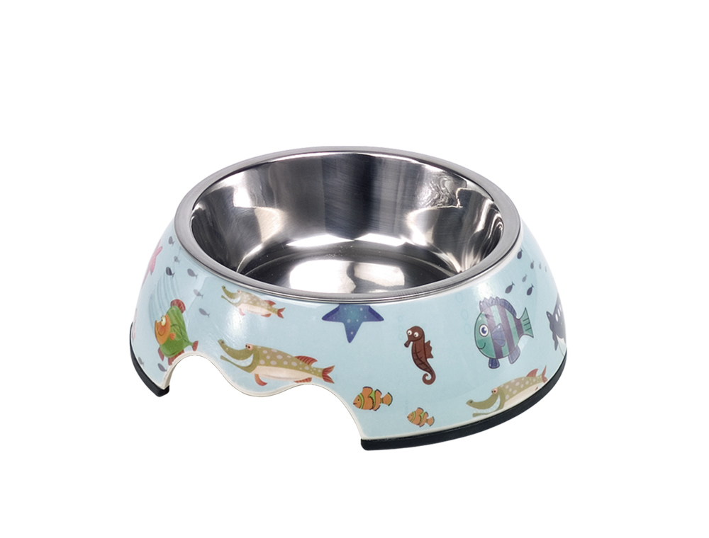 Антискользящая меламиновая миска для котов Подводный мир Fish Nobby Антискользящая меламиновая миска для котов Подводный мир Fish Nobby
