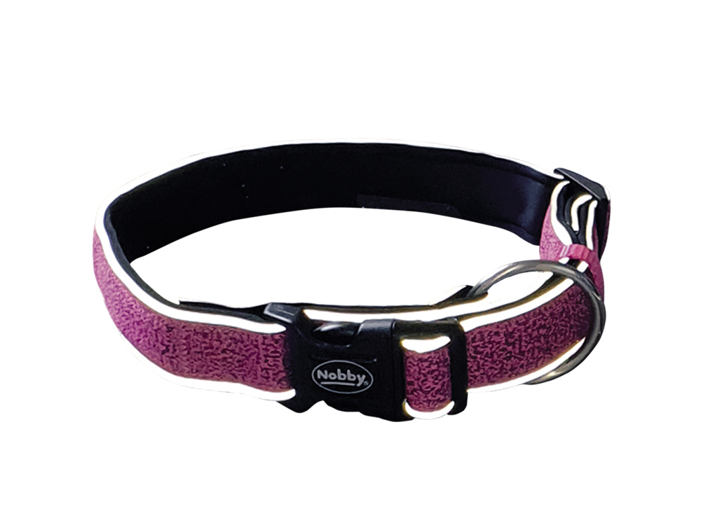 Светоотражающий ошейник для собак с мехозащитной подкладкой Cayo Collar Nobby