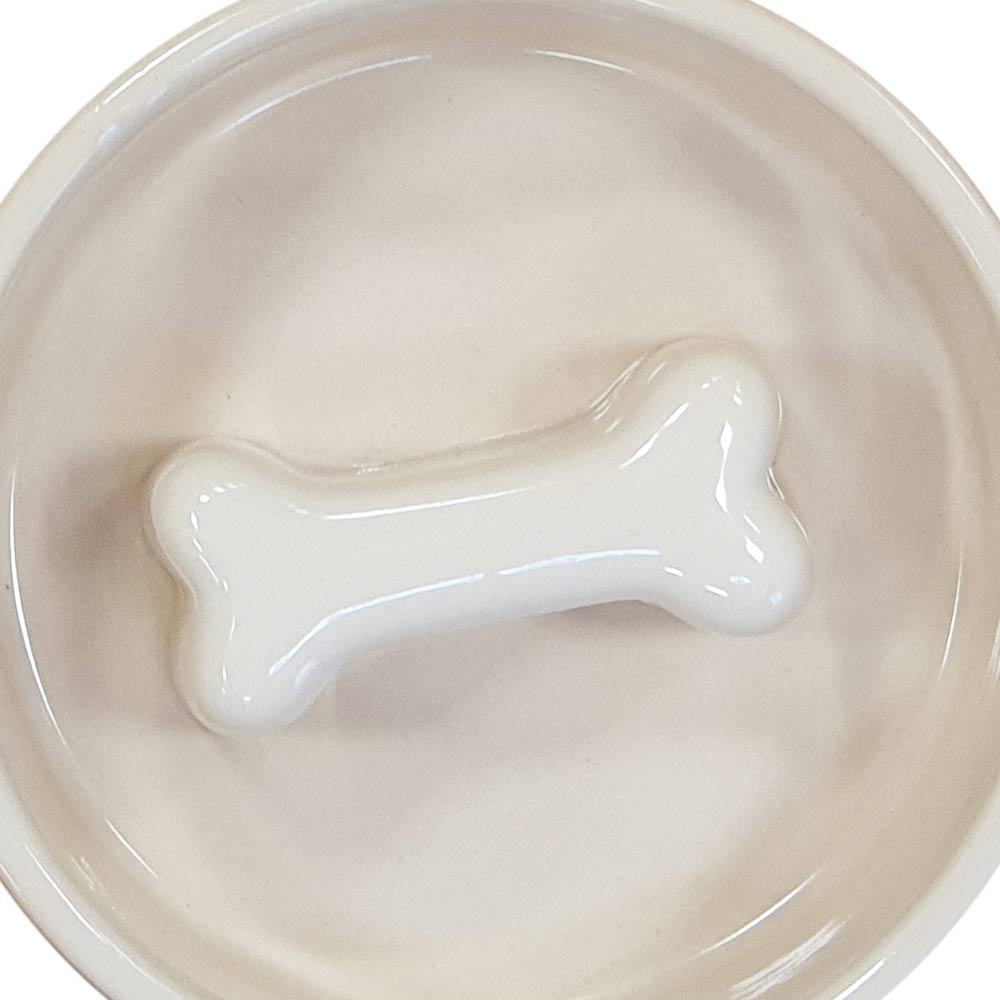 Керамическая миска для медленного кормления собак Косточка Bone Nobby Керамическая миска для медленного кормления собак Косточка Bone Nobby