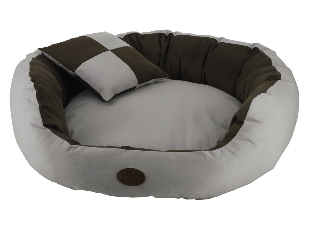 Лежак диван со съемным чехлом и подушкой в комплекте для собак Lobo Nobby