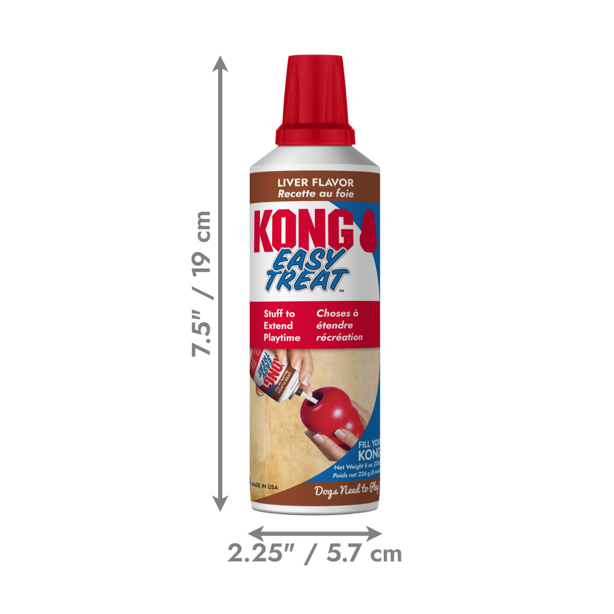 KONG Easy Treat Liver Натуральные лакомства для собак Паста со вкусом Печени