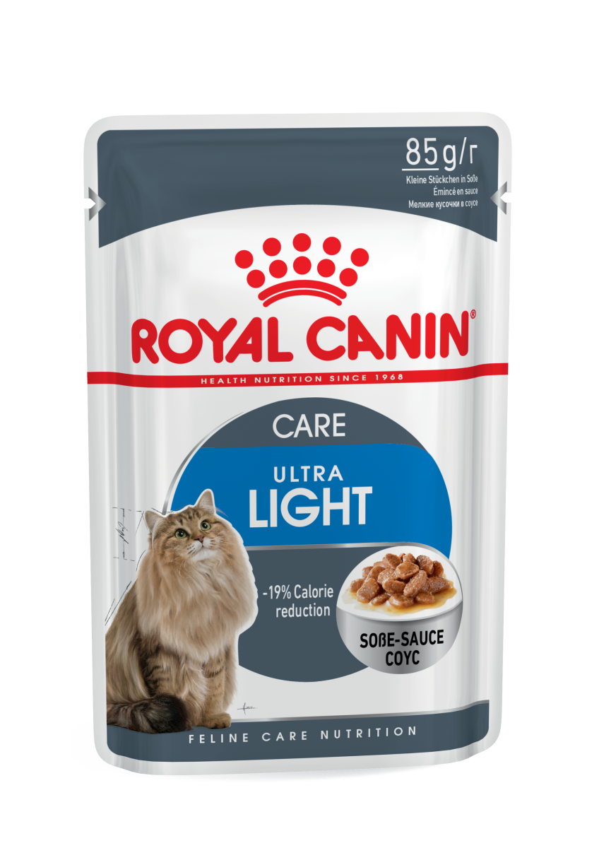 Влажный корм в соусе корм для взрослых кошек склонных к лишнему весу Royal Canin Light Weight Care Gravy