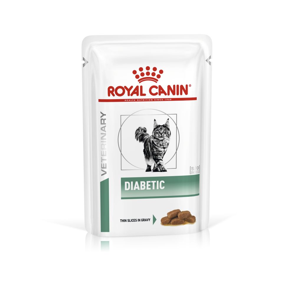 Влажный лечебный корм в соусе для взрослых котов с сахарным диабетом Royal Canin Veterinary Diabetic s/o index Влажный лечебный корм в соусе для взрослых котов с сахарным диабетом Royal Canin Veterinary Diabetic s/o index