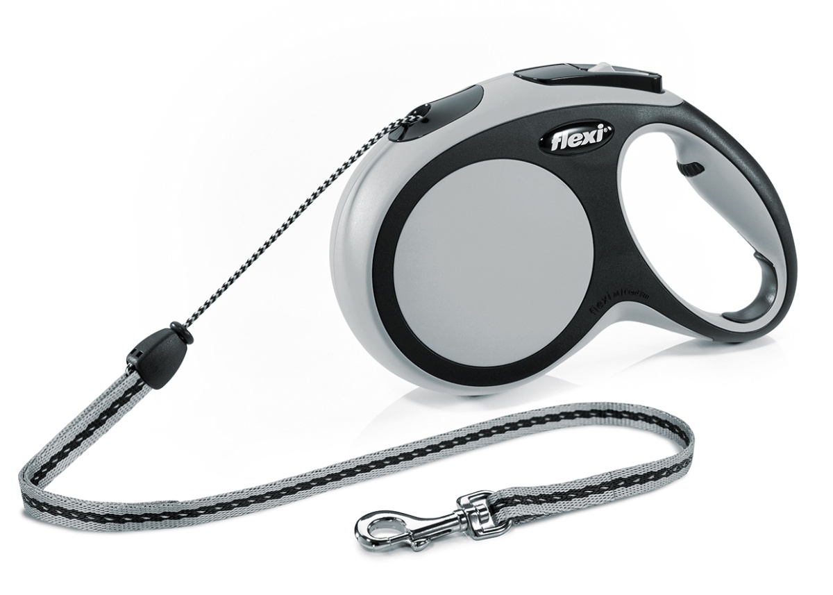 Поводок-рулетка для собак средних пород весом до 20 кг Flexi New Comfort M Cord трос 8 m