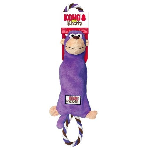 KONG Tugger Knots Monkey Іграшка перетяжка для собак Мавпочка з пищалкою
