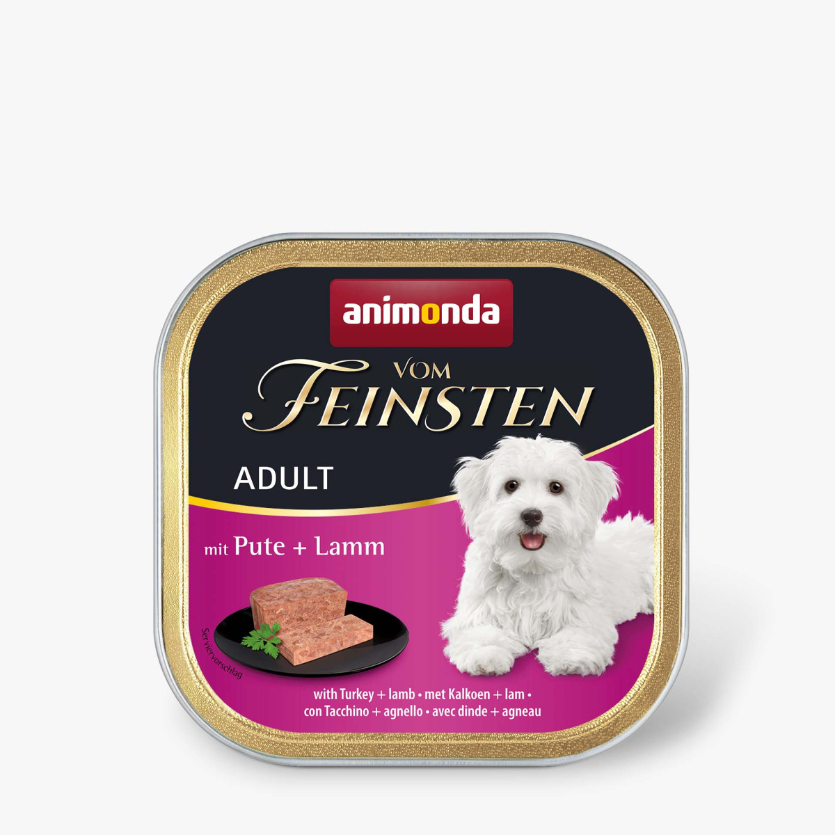 Беззерновая консерва для собак с Индейкой и Ягненком Animonda Vom Feinsten Adult Turkey & Lamb
