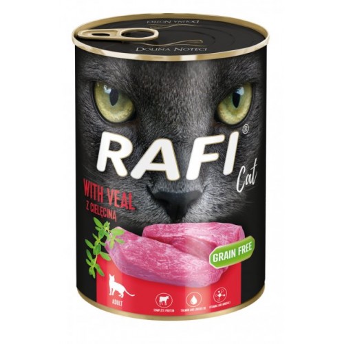 Беззерновая консерва для котов с Телятиной Dolina Noteci Rafi Grain Free Cat Veal