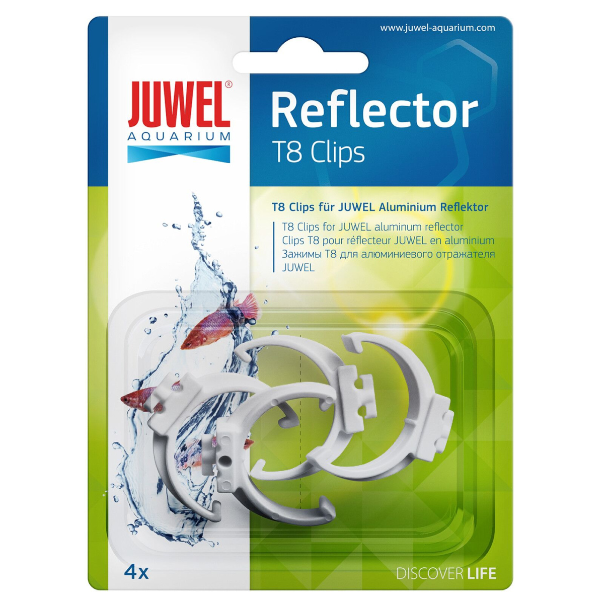 Затискачі для алюмінієвого відбивача T8 Juwel HiLite Reflector Clips