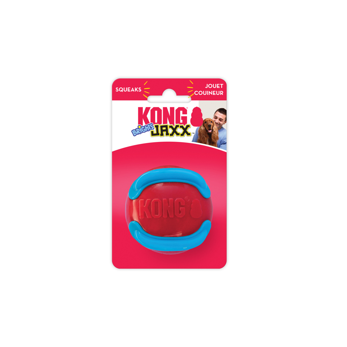 KONG Jaxx Brights Ball Міцна іграшка для собак Рельєфний М'яч
