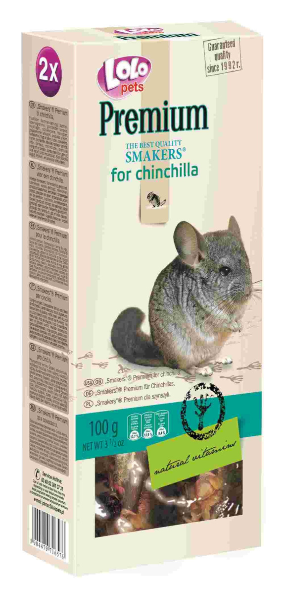 Ласощі для шиншили з натуральними вітамінами LoLo Pets Smakers Premium Chinchilla Ласощі для шиншили з натуральними вітамінами LoLo Pets Smakers Premium Chinchilla