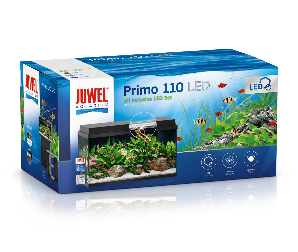 Аквариум 110 л с комплектом оборудования и системой фильтрации Bioflow Super Juwel Primo 110 LED