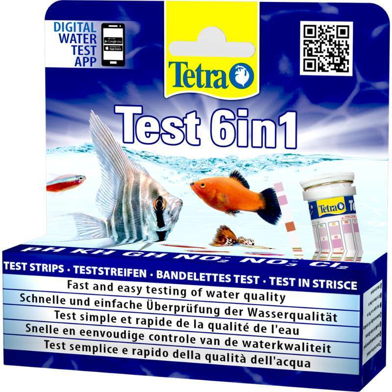 Набор тест-полосок для контроля качества аквариумной воды Tetra Test Set 6 in 1