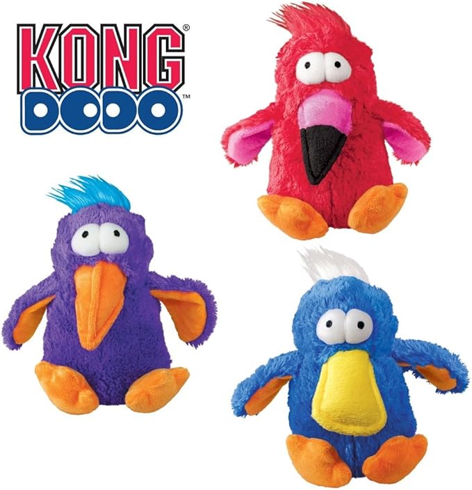 М'яка іграшка для собак Кумедний Птах з пищалкою KONG Dodo Bird