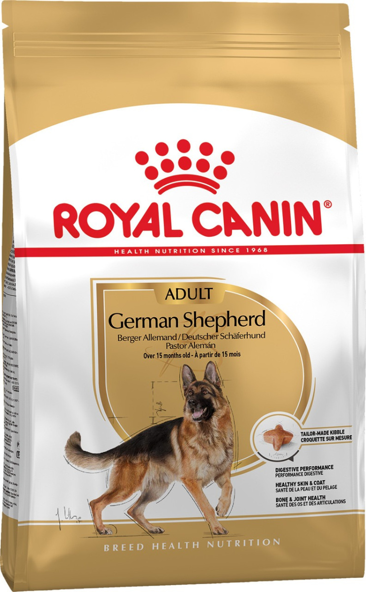 Сухой корм для собак породы Немецкая овчарка старше 15 месяцев Royal Canin German Shepherd Adult