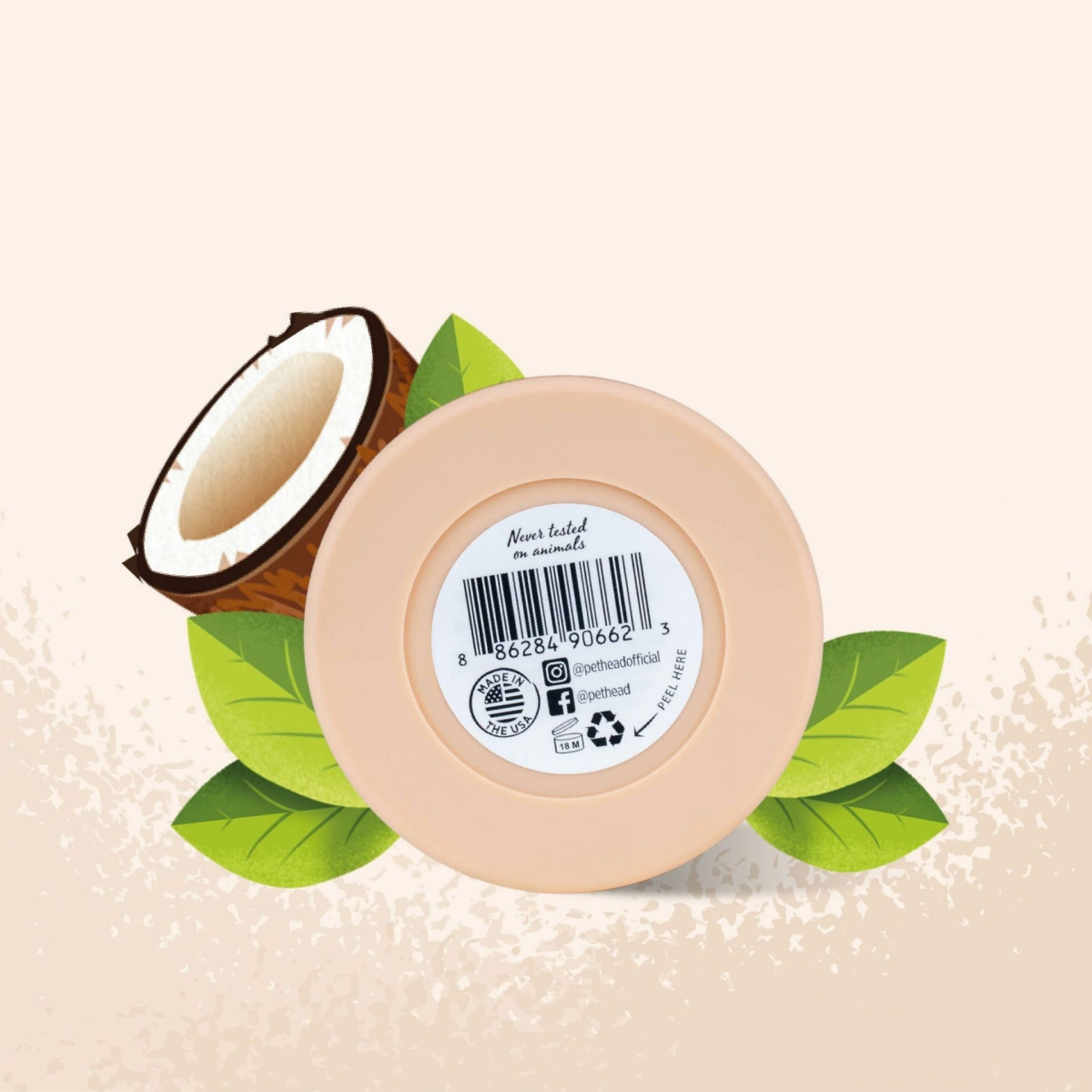 Кокосовый бальзам для собак с сухой кожей носа и лап Pet Head Paw Butter Coconut