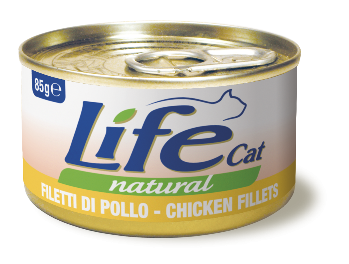 Консерва для кішок Куряче філе Life Cat Natural Chicken Fillets