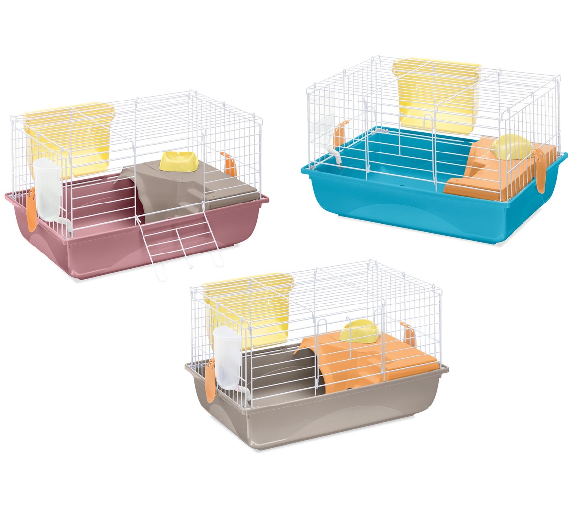 Двоповерхова клітина для морської свинки с мискою, годівницею та напувалкою Imac Ronny 60
