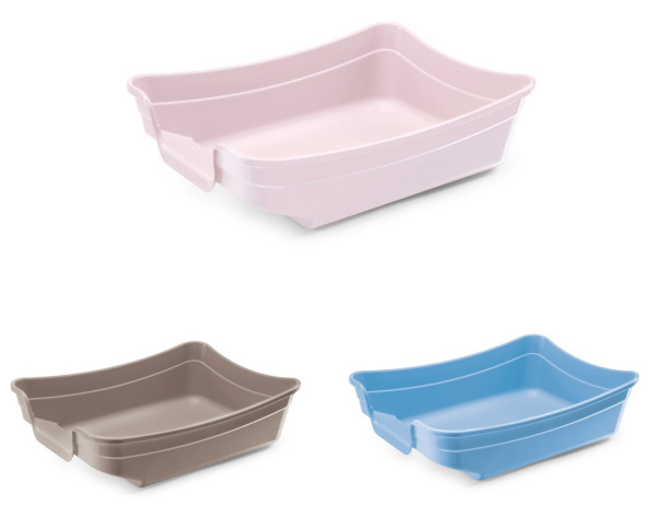 Эргономичный туалет с невысокими бортиками для котят и грызунов Imac Polly