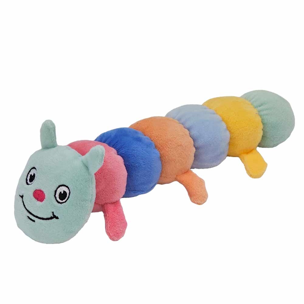 Мягкая игрушка для средних собак Плюшевая Гусеница с пищалкой Plush Nobby