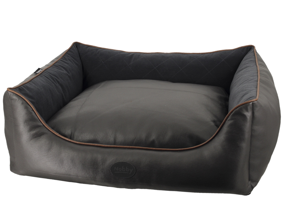 Непромокаемый лежак с бортиками и двусторонней подушкой для собак Texas Nobby