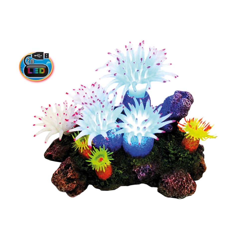 Світлодіодний декор для акваріума Корали та Аплісіна Coral Reef LED Aqua Ornaments Nobby