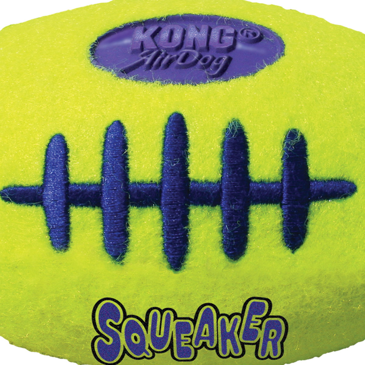 Іграшка для собак М'яч Регбі Дбайливий догляд за зубами KONG AirDog Squeaker Football