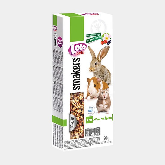 Ласощі для гризунів та кроликів з лісовими ягодами LoLo Pets Smakers Rodents & Rabbit Forest Fruits