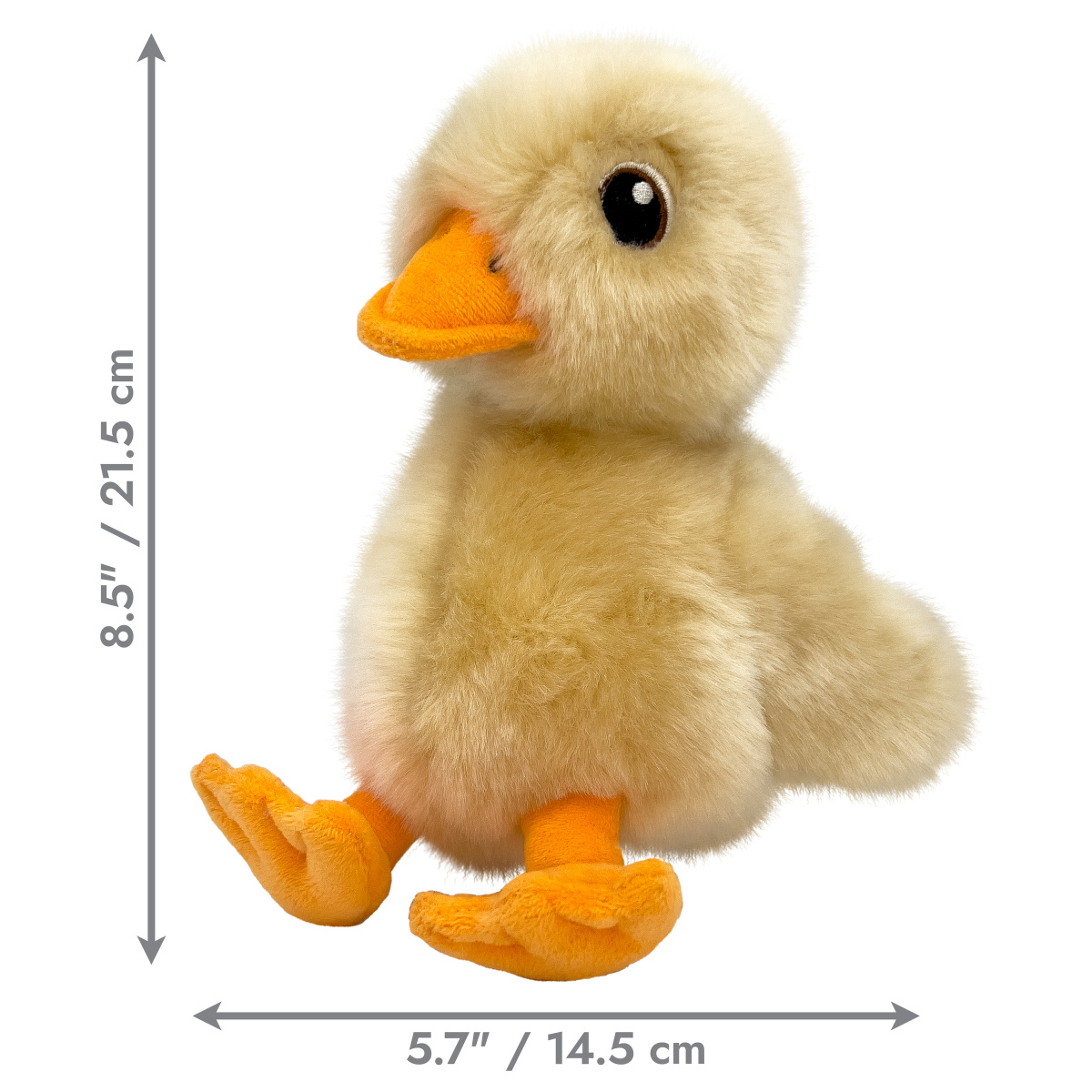 KONG Toughz Duck М'яка іграшка для собак Плюшеве Каченя з подвійною пищалкою