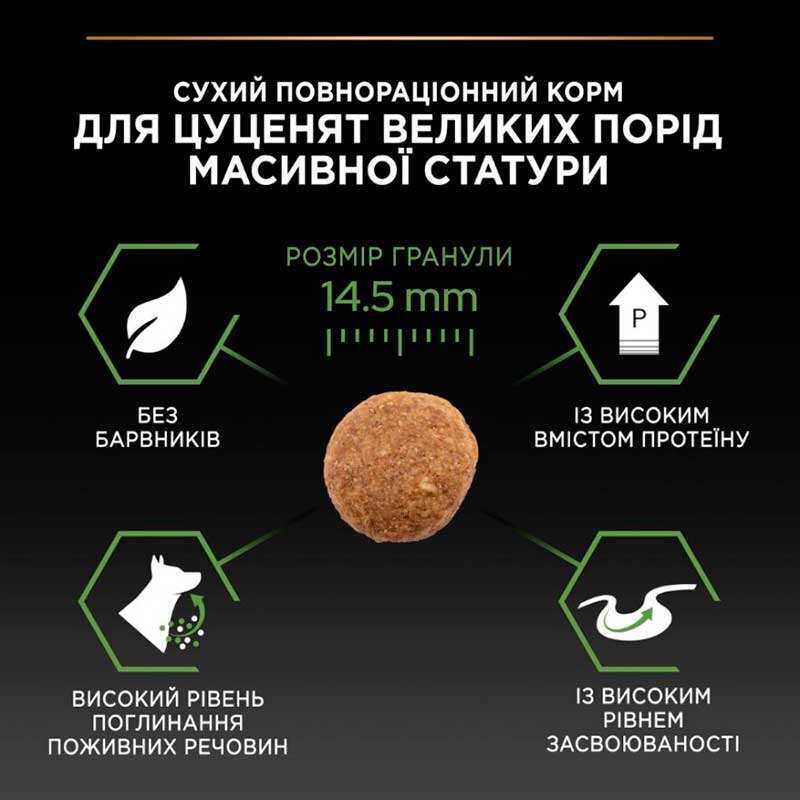 Сухой корм с курицей для здорового развития щенков крупных пород Purina Pro Plan Large Robust Healthy Start Puppy Chicken