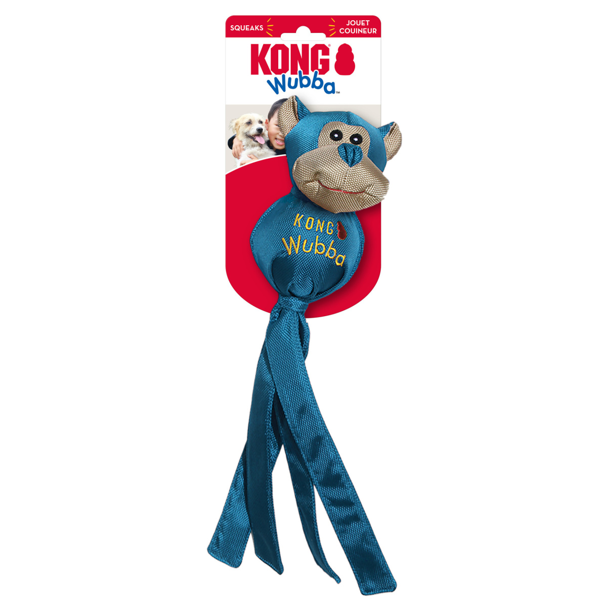 KONG Wubba Friends Ballistic Интерактивная игрушка для собак Зверьки Вубба