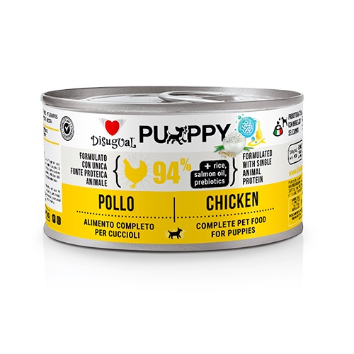 Монопротеїнова безглютенова консерва для цуценят Паштет з Курки Disugual Puppy MonoProtein 94% Chicken Монопротеїнова безглютенова консерва для цуценят Паштет з Курки Disugual Puppy MonoProtein 94% Chicken