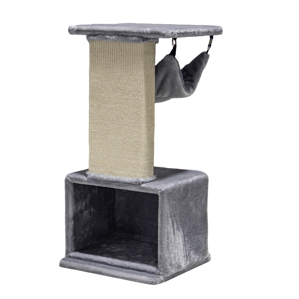 Кігтеточка для кішок з будиночком, дряпалкою та гамаком Idris Nobby