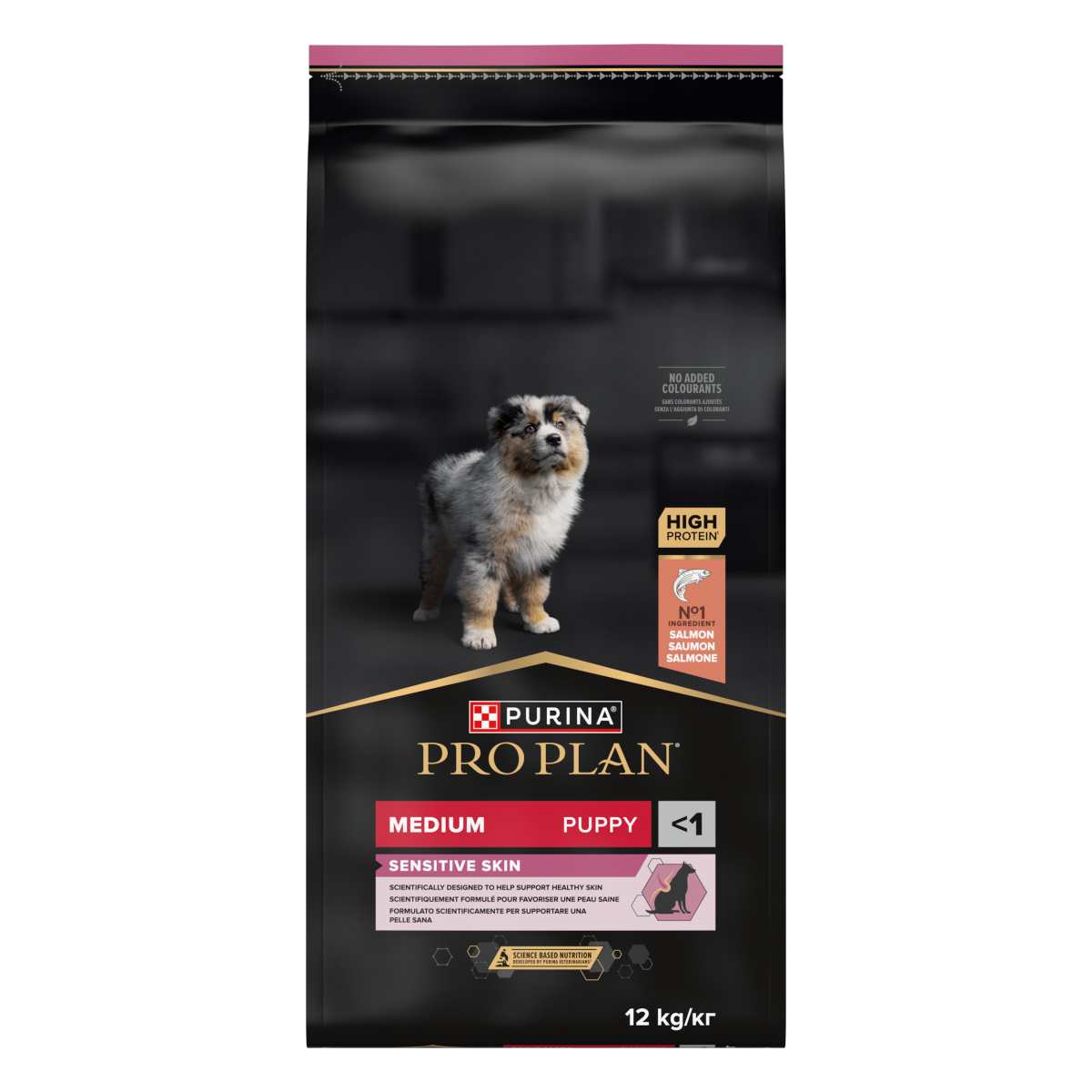 Сухой корм для щенков средних пород с чувствительной кожей с Лососем Purina Pro Plan Medium Puppy Sensitive Skin Salmon