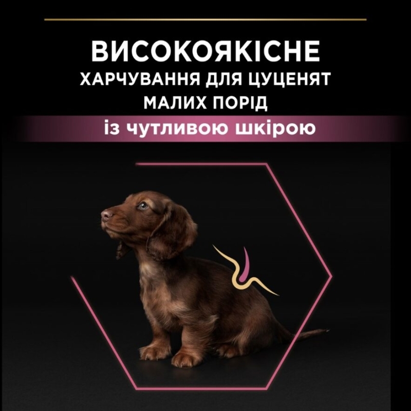 Сухий корм з лососем для цуценят маленьких порід з чутливою шкірою Purina Pro Plan Small & Mini Sensitive Skin Puppy Salmon Сухий корм з лососем для цуценят маленьких порід з чутливою шкірою Purina Pro Plan Small & Mini Sensitive Skin Puppy Salmon