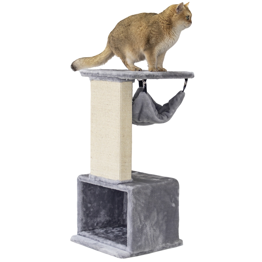 Когтеточка для кошек с домиком, дряпалкой и гамаком Idris Nobby