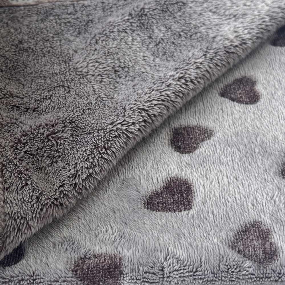 М'який теплий плед для собак та котів Серця Heart Plaid Nobby