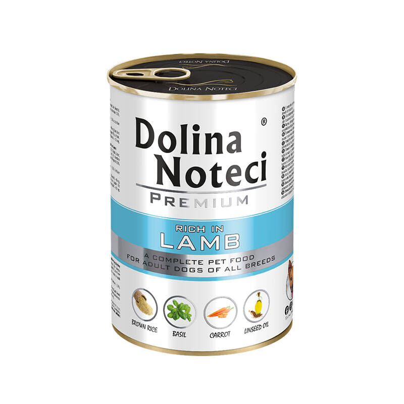 Безглютенова консерва для собак з Ягням Dolina Noteci Premium Adult Lamb