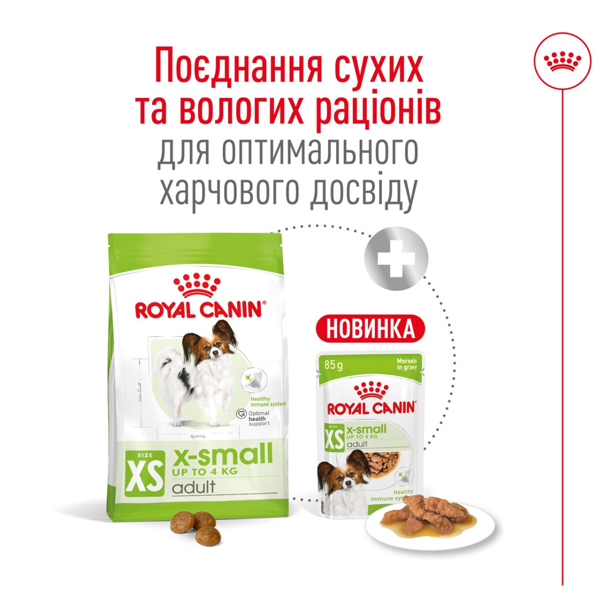Сухой корм для собак миниатюрных пород в возрасте от 10 месяцев до 8 лет Royal Canin X-Small Adult Сухой корм для собак миниатюрных пород в возрасте от 10 месяцев до 8 лет Royal Canin X-Small Adult