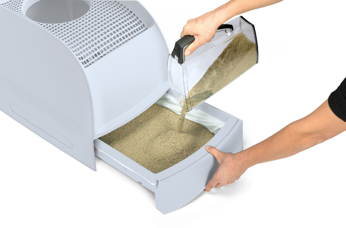 Вертикальний закритий туалет для котів з системою очищення лап Imac Frida