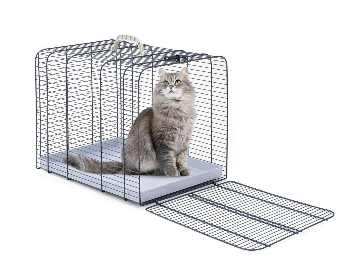 Металлическая клетка переноска для собак и котов Imac Gatto